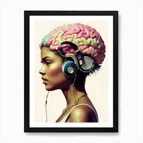 Brain Painting Art Print