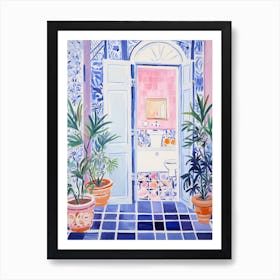 Matisse Inspired Fauvism Bathroom Poster Art Print