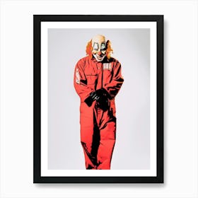 Clown Shawn Crahan slipknot music band 3 Art Print