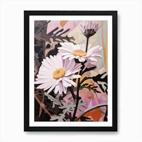 Flower Illustration Asters 1 Art Print