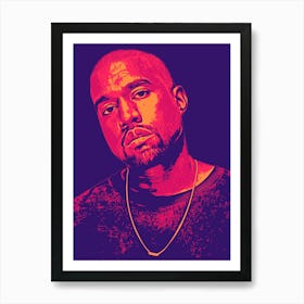 Kanye West Rapper music Rap Hip hop Art Print