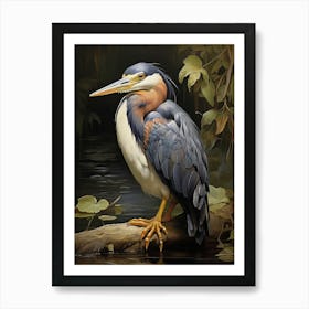 Heron art print 1 Art Print
