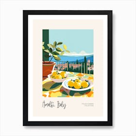 Amalfi, Italy Lemons 7 Italian Summer Collection Art Print