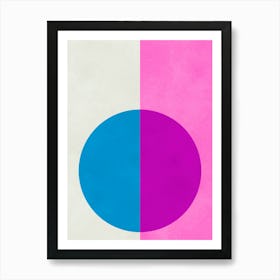 Modern circles and rectangles 4 Art Print