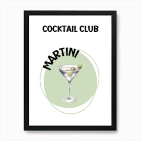 Make Mine… Martini Art Print