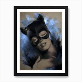 Marilyn Monroe Catwoman  Art Print