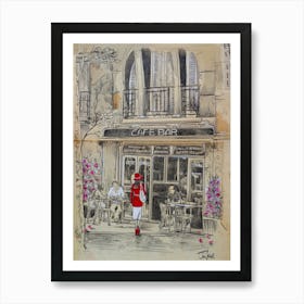 Cafe bar Art Print