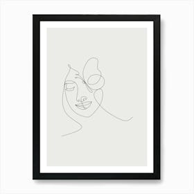 Single Line Drawing 1 Art Print