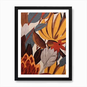 Fall Botanicals Snapdragon Art Print