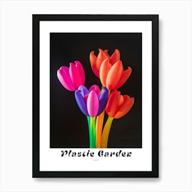 Bright Inflatable Flowers Poster Fuchsia 2 Art Print