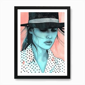 Hat Illustration 1 Art Print