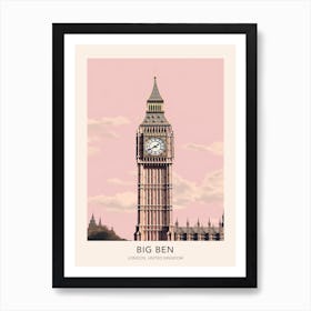 Big Ben London Travel Poster Art Print