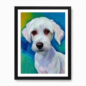 Chinese Crested 2 Fauvist Style Dog Art Print