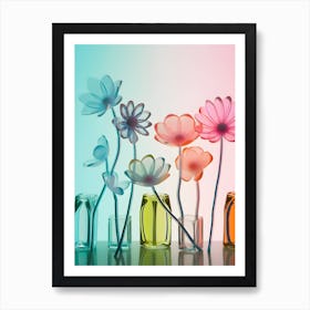 Flowers In Vases 3 Art Print