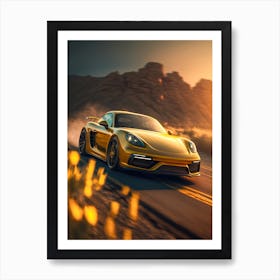 Porsche 911 Sports Car Art Print