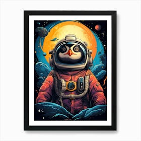 Penguin Astronaut 1 Art Print