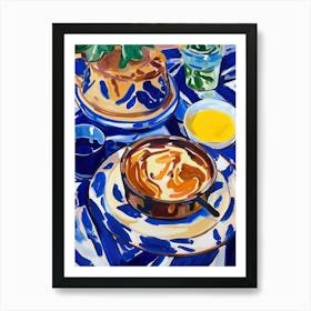 Caramel Flan Painting 3 Art Print