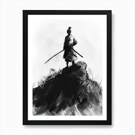 Sketched Black And White 21 Art Print