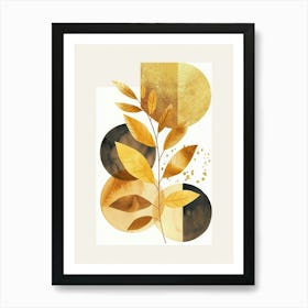 Golden Leaves 32 Art Print