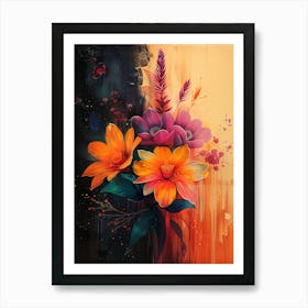 Flowers In A Vase 22 Art Print