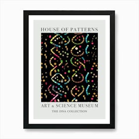 Watercolour Colour Lines Dna 6 House Of Patterns Art Print
