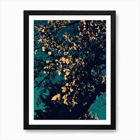 Golden Leaves Art Print