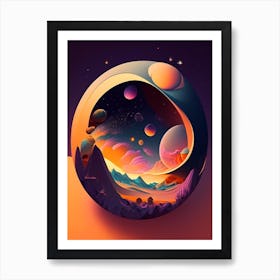 Universe Comic Space Space Art Print