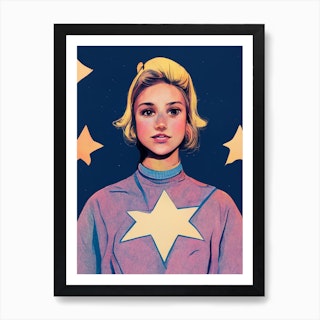 Star Girl Art Print