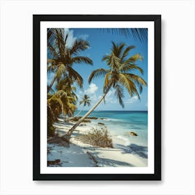 Palm Trees On The Beach II Art Print