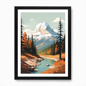 Mount Robson Provincial Park Canada Hiking Trail Landscape Art Print