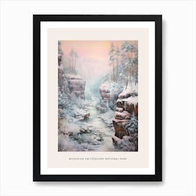 Dreamy Winter National Park Poster  Bohemian Switzerland National Park 4 Art Print