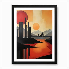 Industrial Abstract Minimalist 11 Art Print