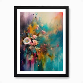 Abstract Of Flowers Art Print