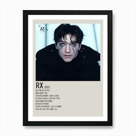 Role Model Rx Exclusive Silver Metallic Vinyl Lp Poster Art Print