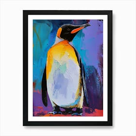 King Penguin Kangaroo Island Penneshaw Colour Block Painting 2 Art Print
