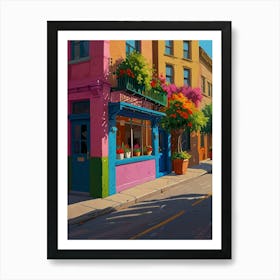 Street Scene Painting Art Print