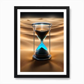 Hourglass In The Desert 3 Art Print