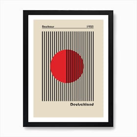 Bauhaus Deutschland Red Art Print