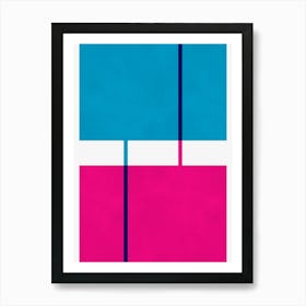 Colorful geometric shapes 5 Art Print