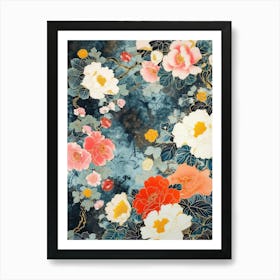 Hokusai  Great Japan Floral Japanese 7 Art Print