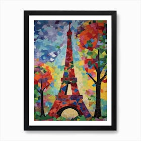 Eiffel Tower Paris France Henri Matisse Style 14 Art Print