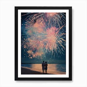 Cosmic fireworks Art Print