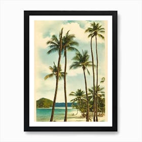 Turtle Beach Panglao Island Philippines Vintage Art Print