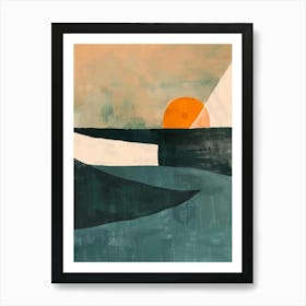 Sunset At The Beach 18 Art Print