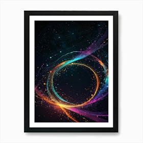 Abstract Space Background 1 Art Print