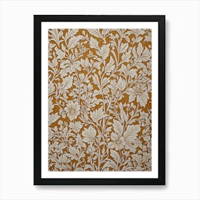 William Morris Inspired Floral Pattern no2 Art Print