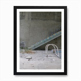 Architecture The Stairs Pool Art Print