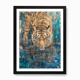 Tiger In Water 2 Art Print