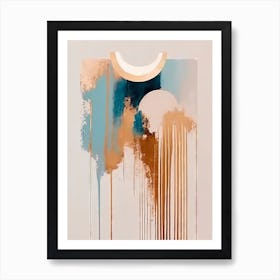 Flat Perspective - Abstract Minimal Boho Beach Art Print