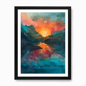 Sunset In The Mountains 51 Poster